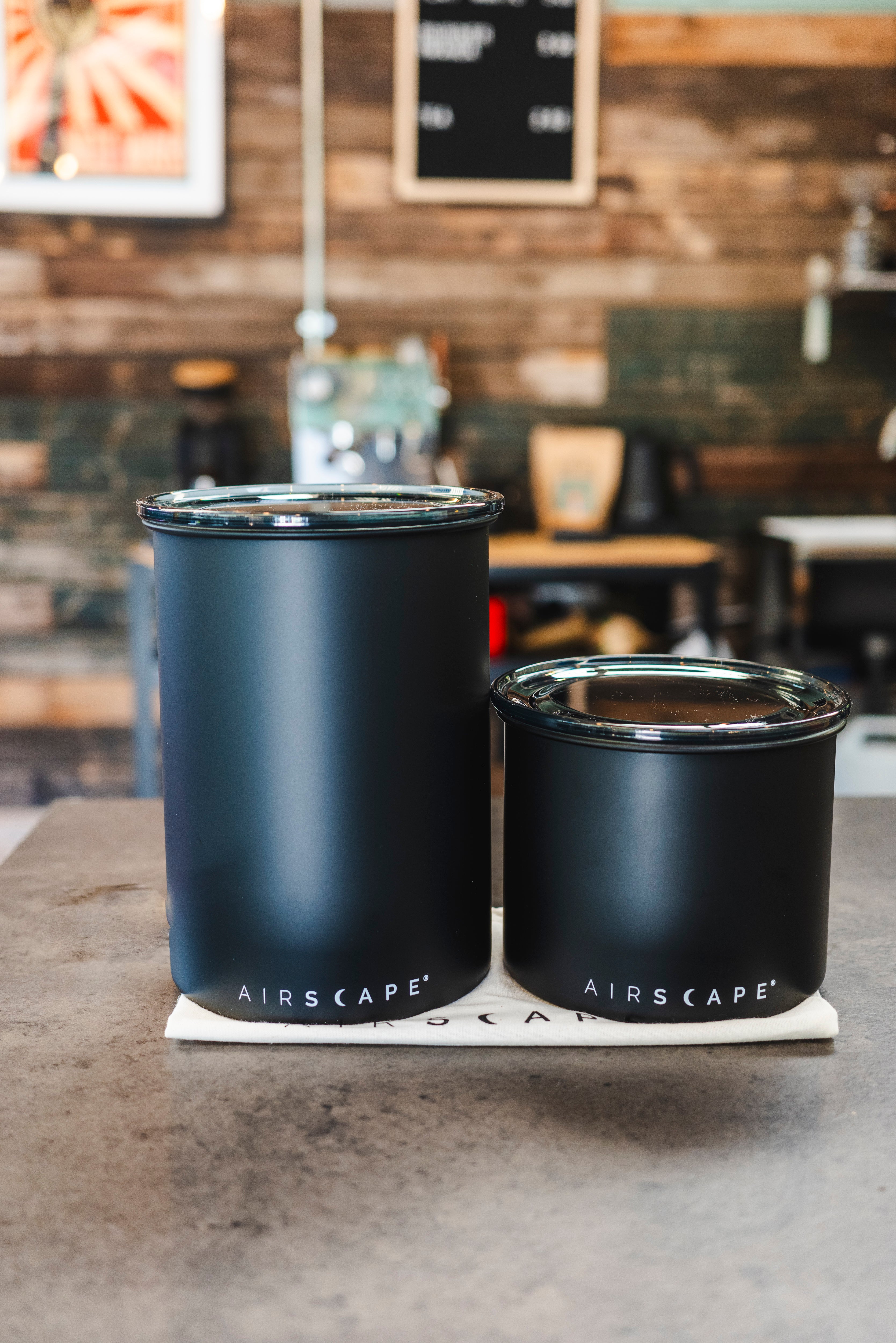 Airscape Matt Black Coffee Storage Cannister